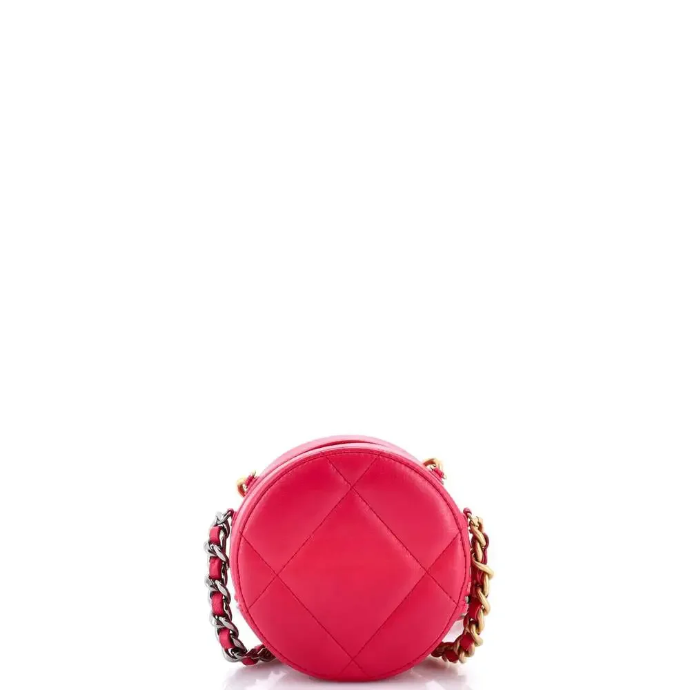 Chanel 19 Round Clutch With Chain #259049C25B - Picture 3 of 6
